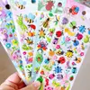 Pássaros, Papagaios, Corujas, Pássaros e Animais, Adesivos de Bolha, Adesivos Estéreo 3D à Prova d'Água, Brinquedos de Educação Infantil para Crianças