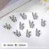 Manicure Transfronteiriça Nova Borboleta Tridimensional Pequena Borboleta Liga Metal Unha Vestível Laço de Unha Atacado Fábrica de Joias