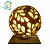 Bem-vindo produtos de resina para transmissão de luz ao ar livre lâmpada escultura de esfera redonda jardim villa imitação de arenito lâmpada de transmissão de luz para paisagem