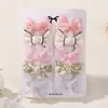 Conjunto de Presilhas de Cabelo com Laço Bordado Feito à Mão para Crianças Transfronteiriço Clip Jacaré Tudo Incluído Acessórios de Cabelo Headwear Amazon 5126