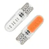 Luz de coche T10 lámpara de pegamento 12 núcleos LED pequeño para coche T10 COB 12SMD W5W 12V pantalla de silicona ancho