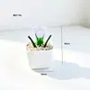 Planta en maceta de tulipán de vidrio de Zibo transfronteriza flor artificial de vidrio regalo del Día de la Madre adorno ramo decoración de escritorio regalo