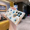 Funda para Teléfono Móvil Transparente Ojos Azules Popular de Temu Galaxys23Fe Cubierta Protectora Creativa S24Ultra Funda Suave