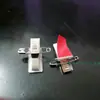 Clip de Pegamento Transparente Doble Uso Certificado de Metal con Pasador Clip de Hierro Tarjeta de Pecho de Plástico Clip de Pecho para Niños Bebé