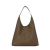 Bolso de Mujer 2026 Estilo Nuevo Gran Capacidad para Viajar Debajo del Brazo Bolso Tejido Madre-Hijo Bolso Tote Elegante de un Solo Hombro con Textura