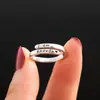 Anillo de gota de agua con abertura irregular, anillo sinuoso, anillo Europa y Estados Unidos, nuevo anillo transfronterizo, apertura ajustable