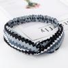 Accesorios para el Cabello Estilo Japonés y Coreano Diadema Cruzada Ancha con Estampado de Lunares Vintage Diadema de Cinta Dulce y Sencilla