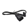 Tipo de producto Cable de alimentación de 10 A a ocho colas de dos orificios con doblez lateral Línea de conversión de doblez lateral IEC 320 C14 a C7