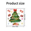Adesivos de Natal Transfronteiriços Desenho Animado Árvore de Natal Boneco de Neve Papai Noel Floco de Neve Adesivos para Vaso Sanitário Decoração de Banheiro Adesivos Autoadesivos