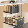 Estante de almacenamiento multifuncional extraíble para el hogar transfronterizo, organizador de condimentos de cocina, almacenamiento en gabinetes profundos, canasta extraíble para gabinetes, venta al por mayor