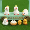 Accesorios Hechos a Mano de Resina para Bricolaje Patito Adornos para Paisajes en Miniatura Animales Decoraciones para Paisajismo Accesorios Manualidades de Resina
