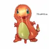 Nuevo Pokémon Pikachu globo de película de aluminio animal de dibujos animados globo de papel de aluminio al por mayor decoración de fiesta de cumpleaños