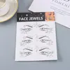 Pegatinas de Diamantes y Perlas al por Mayor Maquillaje Facial Maquillaje de Escenario Pegatinas Faciales Pegatinas de Diamantes Acrílicos de Lágrima Maquillaje de Lunar de Lágrima Pegatinas de Diamantes Brillantes para Cejas