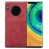 Para Huawei Mate 30 Funda para Teléfono Móvil con Soporte para Tarjetas Imitación Cuero Mate Estuche Protector de Negocios Mate 30 pro