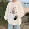 Camiseta de manga larga 100% algodón transfronteriza para hombre, camiseta básica holgada casual de cuello redondo, estilo ins moderno, primavera y otoño, estilo Hong Kong, versátil