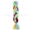 Peruca de Trança Grande Color Block Transfronteiriça Crochet Africano Dreadlocks Trança Jumbo Fibra Sintética Tranças Color Block Tecidas à Mão