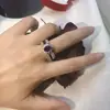 Anillo de Lujo Ligero Estilo Europeo y Americano con Diamantes Completos, Anillo Declaración de Gama Alta y Elegante, Diseño de Nicho Popular Transfronterizo, Anillo Único para el Dedo Índice