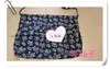 Delantal Infantil Puro Hecho a Mano Algodón Estampado Azul Medio Delantal Ropa para Recolección de Té Tour de Estudio Estilo Étnico Paño para la Cabeza