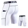 Pantalones Cortos Deportivos de Seda para Hombre, Verano, Alta Elasticidad, Secado Rápido, Mallas de Entrenamiento para Correr Fitness, Pantalones de Cinco Puntos