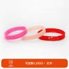 Ed logo cóncavo grabado personalizado letras ajustables pulsera de silicona identificación redonda Correa de muñeca deportiva