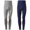 Leggings de Algodón para Hombre de Cintura Alta, Delgados, Tallas Grandes, Hilo 150kg, Pantalón Interior de Una Pieza para Cintura Ajustada de Primavera y Otoño