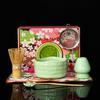 Popular Tazón de Cerámica para Matcha de Amazon con Pico, Set de Té Matcha de Crisantemo Japonés, Batidor de Té, Caja Colorida de 100 Piezas, Gama Alta