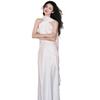 Vestido de Noivado 2026 Novo Estilo Estilo Retro Francês Simples Leve Estilo Floresta Vestido de Casamento Leve Gola Halter Vestido de Festa Vestido de Noite
