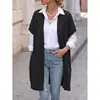 Cardigã de Tricô Roupa Feminina Europeia Americana Transfronteiriça Moda Simples Jaqueta Tricotada à Máquina Colete Solto Outono Inverno Novo Estilo de Inverno