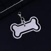 Etiquetas de identificação de cachorro de aço inoxidável para atacado transfronteiriço cartões de identidade de animal de estimação em branco pingente de metal polido gravado gravação privada