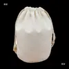 Fondo Redondo Bolsa de Tela Original Bolsa Interior Rollo de Papel Bolsa de Lona Bolsa para Arroz Bolsa para Empaque de Té Cordón Cordón