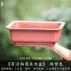 Maceta Rectangular Pequeña de Resina para Uso Doméstico, Cerámica de Imitación Arena Púrpura, Adecuada para Plantas Verdes, Bonsái de Árbol de Banyan, Venta al por Mayor