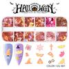 Explosões transfronteiriças Halloween nail art lantejoulas glitter pó unha polonês cola lodo acessórios acessórios nail art