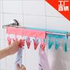 Percha de tela portátil, plegable, para viajes, cómoda, para baño, con pinza para ropa, venta al por mayor