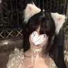 Orelhas de gato Faixa de cabelo de pelúcia Acessórios para cabelo Grampo de cabelo de raposa Acessórios para cabeça de coelho de gato Decoração de Halloween Traje de empregada doméstica