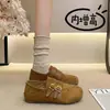 Zapatos Birkenstock para aumentar la altura de personas bajas, nuevo estilo de otoño para mujer, zapatos versátiles para el día a día, slip-on casual, zapatos perezosos