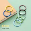 Llavero colorido pintado de 30 mm, aro de hierro color caramelo, accesorio para llavero, aro redondo, material para joyería DIY