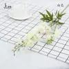 Flor Artificial Jacinto Delfinio 2 Horquillas Rama Larga Flor Falsa Camino de Boda Guía Decoración de Sala de Estar Flor de Seda Violeta Individual
