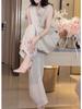24207 Big Aimei Yiyuan 2024 Verano Nuevo Elegante Color Sólido Top Chaleco sin Mangas Moda Pantalones Casuales para Mujer