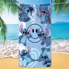 Toalla de Playa con Estampado de Stitch Lindo de Dibujos Animados y Anime, Toalla de Baño de Microfibra Secado Rápido Transfronteriza, Toalla de Playa Espesa