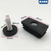 25 30 Tubo Cuadrado Plástico Ajustable Tapón Interior Pie de Elevación Tuerca de Ajuste para Patas de Mesa Silla Tapa Final para Tubo Almohadilla de Ajuste para Patas de Mesa Silla