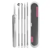 Set de Agujas para Acné de Acero Inoxidable Pinza para Acné No. Pinzas para Espinillas de 5 Celdas Aguja para Acné Herramienta de Belleza Clip de Célula