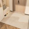 Tapete de entrada moderno simple antideslizante lavable de cuero para el piso para el hogar, cortable, fácil de cuidar, tapete para el piso del hogar