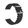 Adecuado para Samsung watch5/Huawei gt hebilla doble patrón de ola de océano correa de silicona 20 22mm correa de silicona