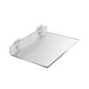 Estante de almacenamiento acrílico transparente en forma de U sin perforaciones estudio dormitorio baño partición en forma de L estante de almacenamiento para mueble con espejo estante de exhibición personalización