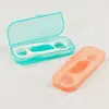 Venta Caliente Transfronteriza Paquete de 10 Palillos de Seda Dental de Alta Tensión Caja Portátil para Llevar Palillo de Dientes de Plástico Desechable Caja de Almacenamiento para Seda Dental