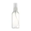 Botella Atomizadora de Tónico de 120 ml Frasco de Plástico Transparente Botella de Empaque Cosmético Botella Atomizadora Dividida para Desinfectante de Alcohol
