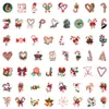 55Pzs Nuevos Bastones de Caramelo de Navidad Lindos Stickers de Graffiti para Maleta Taza de Agua Patinete Stickers al por Mayor