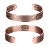 Pulsera Magnética Retro Best-Seller Transfronteriza Árbol de la Vida Cobre Rojo Antiguo Energía de Iones Negativos Pulsera de Cobre Rojo para Hombres