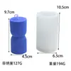 Molde de Silicona para Velas Cilíndricas Rayadas Geométricas Nuevo, Ampliamente Utilizado, No Deformable, Molde Simple para Velas de Aromaterapia