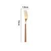 2026 Nuevo Estilo Transfronterizo Mango de Madera Sintética Acero Inoxidable Cuchillo Tenedor Cuchara Estilo Francés Ins Tenedor para Bistec de Comida Occidental Cuchara de Postre